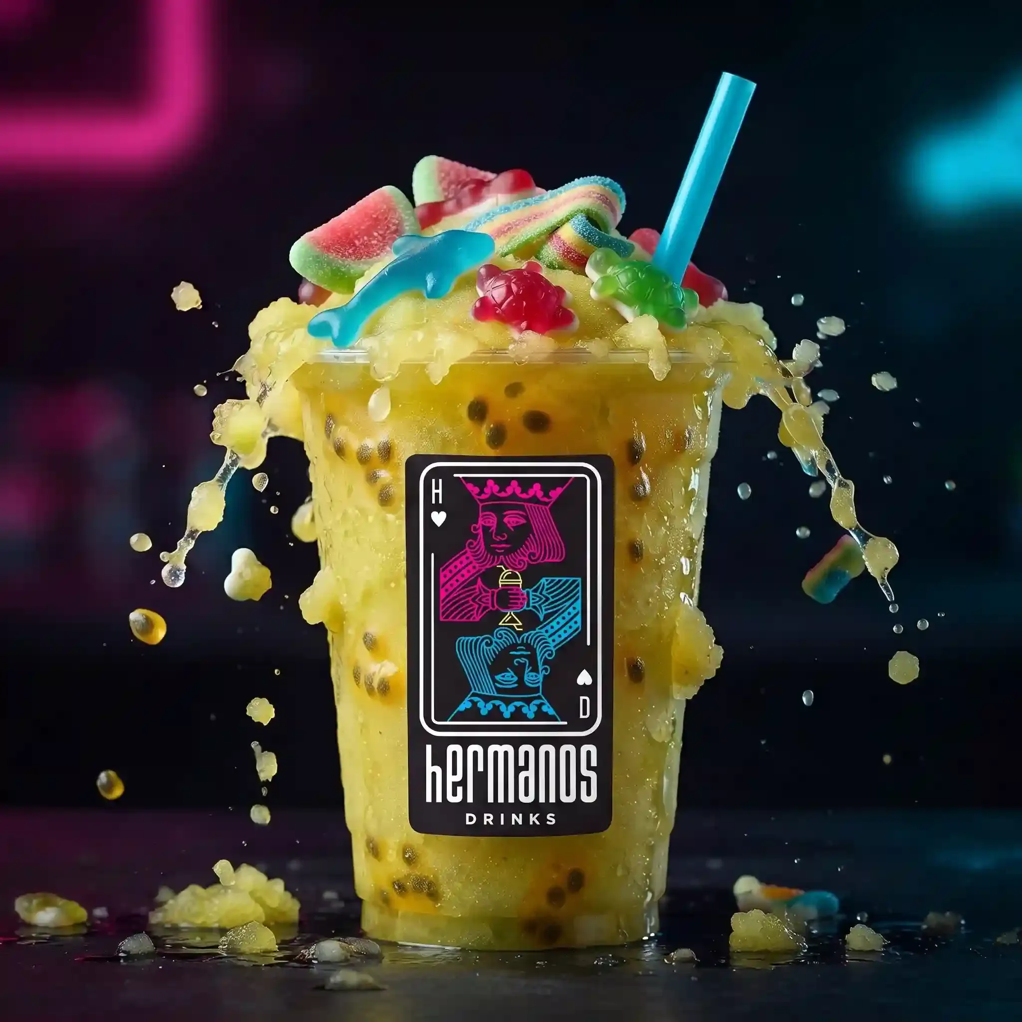 Frappé de Maracuyá — frappés de Hermanos Drinks, sin licor