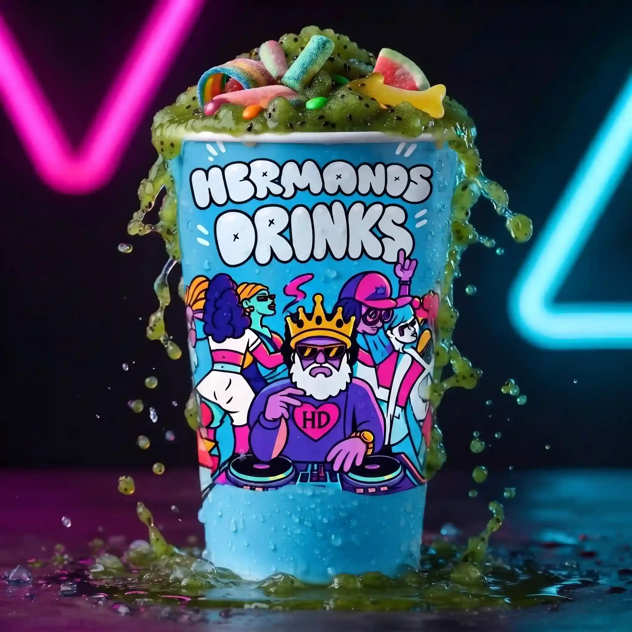 Beso Negro — granizados de Hermanos Drinks, con o sin licor