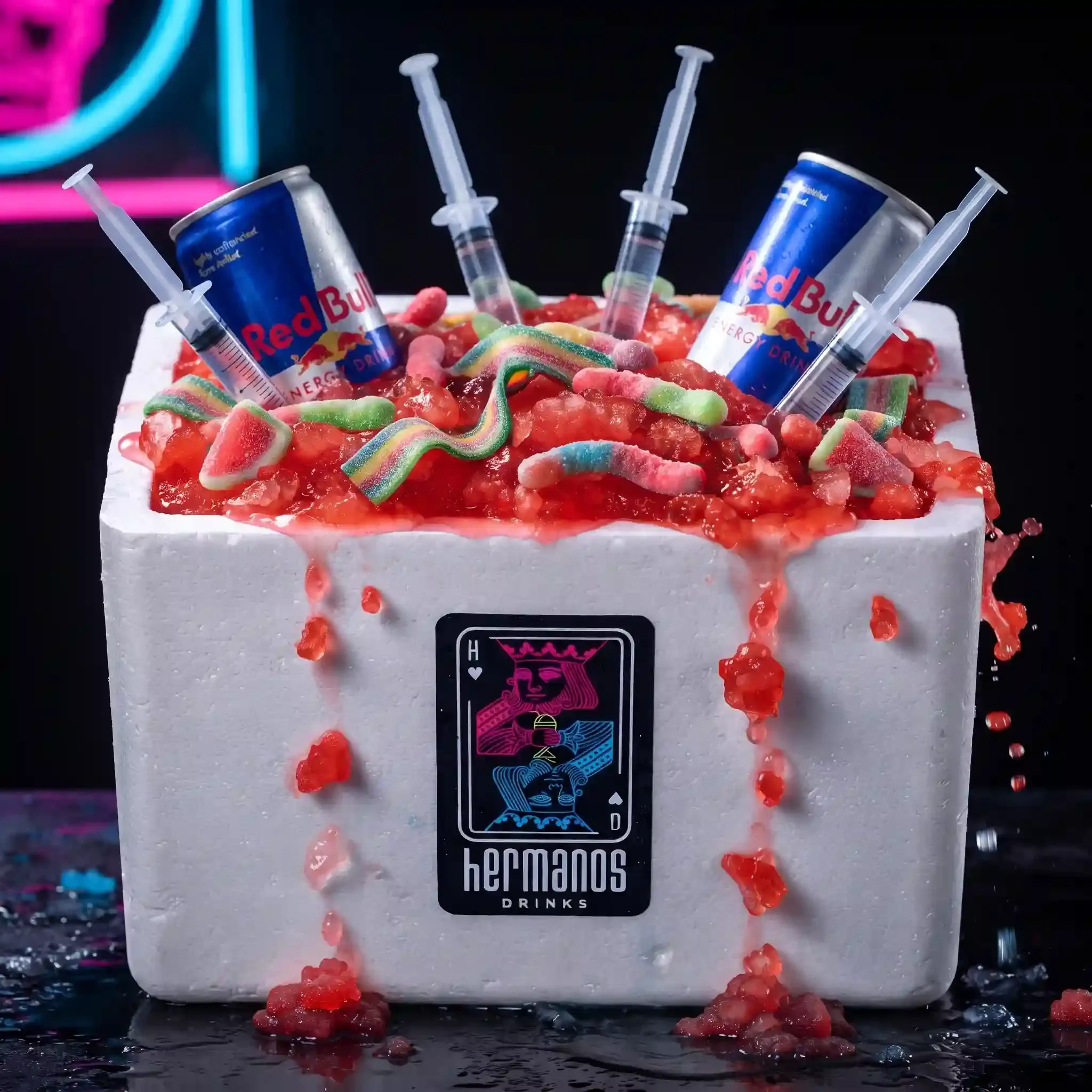 Pecera Red Bull — peceras de Hermanos Drinks, para compartir