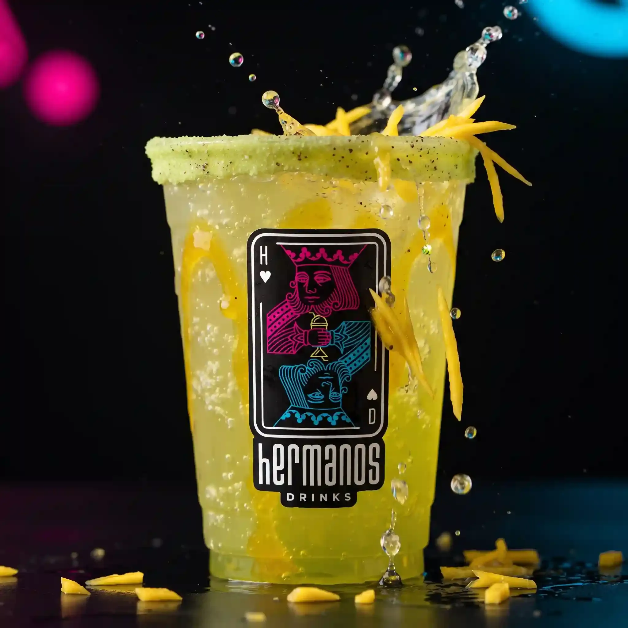 Soda de Mangobiche — sodas saborizadas de Hermanos Drinks, con o sin licor